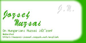 jozsef muzsai business card